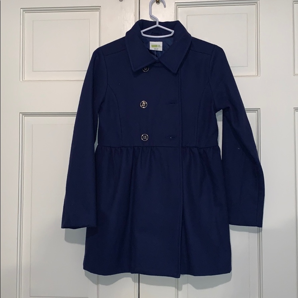 Navy blue pea coat